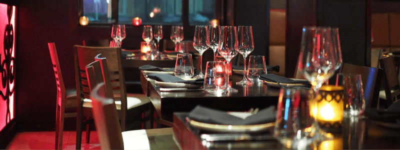 Tegelstation på en restaurang i Serbien